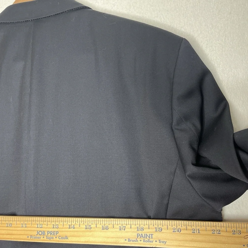 Hugo Boss Blazer Mens 44 R Navy Blue Super 110 Wool Jacket Business Casual